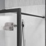 Vincea Walk-In VSW-1HP100FLGM Рифленое стекло/Вороненая сталь 100 Душевая перегородка 0,8x100x200 см, Италия - фото 2