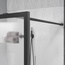 Vincea Walk-In VSW-1HP110FLGM Рифленое стекло/Вороненая сталь 110 Душевая перегородка 0,8x110x200 см, Италия - фото 2