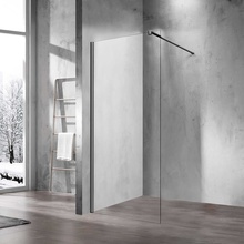 Vincea Walk-In VSW-1H110CLGM Прозрачное стекло/Вороненая сталь 110 Душевая перегородка 0,8x110x200 см, Италия - фото 1 - фото 1