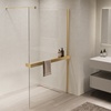 Vincea Walk-In VSW-1HR900CLG Прозрачное стекло/Брашированное золото 90