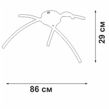 Vitaluce V25130Dt V25130DT-0/3PL Люстра потолочная Россия - фото 1 - фото 3