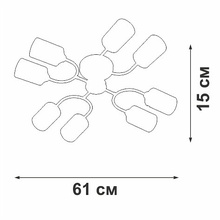 Vitaluce V2822 V2822-1/8PL Люстра потолочная Россия - фото 1 - фото 3