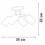 Vitaluce V2833 V2833-1/4PL Люстра 35x28x22 см, Россия - фото 5