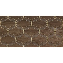 Vitra Ethereal K082266 Золотой Геометрический Коричневый Глянцевый Декор 30x60 см, Турция - фото 1 - фото 1