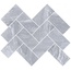 Vitra Marmori K946570LPR Шеврон Дымчатый Серый Мозаика 28x31,5 см, Турция, под камень  - фото 1
