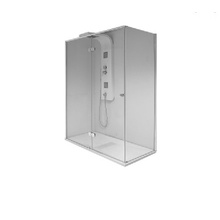 Vitra Enjoy 58830111000 3XL 150x80 U-образная стена стекло прозрачное/хром Душевая кабина 80x150x220 см, Россия - фото 1 - фото 1