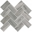 Vitra Palissandro K9456028LPR Шеврон Серый Мозаика 28x32 см, Турция, под мозаику - фото 1