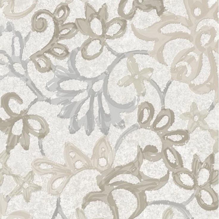 Viva Ceramica Heritage EGQ6 Florita Ivory Nat Ret Декор 20x20 см, Италия, под обои  - фото 1