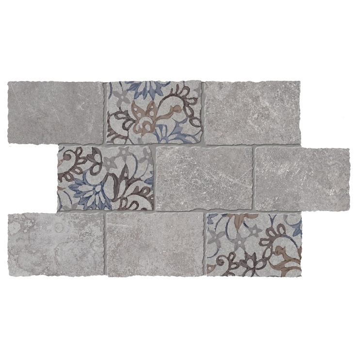 Viva Ceramica Heritage EGTT Major Florita Deco Grey Мозаика 30x45 см, Италия, под мозаику - фото 1 Viva Ceramica Heritage EGTT Major Florita Deco Grey Мозаика 30x45 см, Италия, под мозаику - фото 1