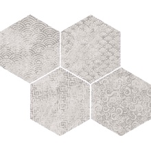 Vives Bunker Bys-SP Blanco Мозаика 28x35 см, Испания, под камень  - фото 1 - фото 1