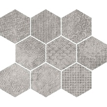 Vives Bunker Raw-SP Gris Мозаика 27x33 см, Испания, под камень  - фото 1 - фото 1