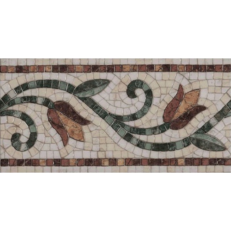 Vives Epopeya Cenefa Capua Декор 21,7x43,5 см, Испания, под мозаику - фото 1 Vives Epopeya Cenefa Capua Декор 21,7x43,5 см, Испания, под мозаику - фото 1