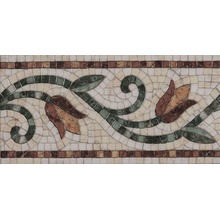 Vives Epopeya Cenefa Capua Декор 21,7x43,5 см, Испания, под мозаику - фото 1 - фото 1