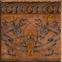 Vives Iberia Javalambre-2 Terra Декор 31,6x31,6 см, Испания, под обои  - фото 1 - фото 1