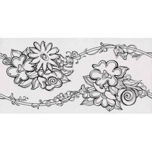 Vives Quorum Logos Negro Декор 29,3x59,3 см, Испания - фото 1 - фото 1