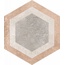 Vives Rift Hexagono Bushmills Multicolor Керамогранит 23x26,6 см, Испания, под камень  - фото 1