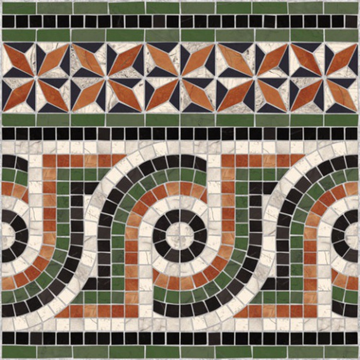 Vives Via appia Cenefa Nola Multicolor Бордюр 43,5x43,5 см, Испания, под камень - фото 1 Vives Via appia Cenefa Nola Multicolor Бордюр 43,5x43,5 см, Испания, под камень - фото 1