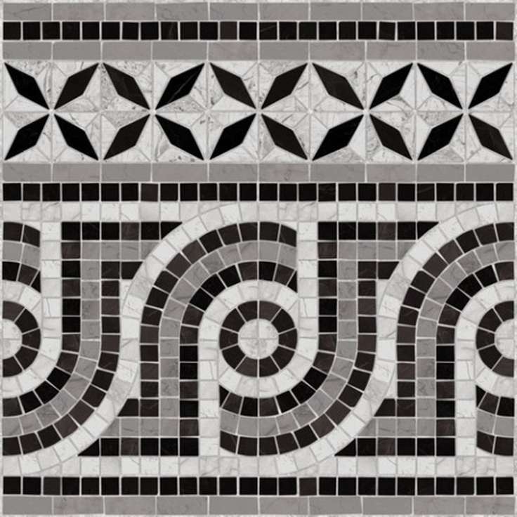 Vives Via appia Cenefa Nola Negro Бордюр 43,5x43,5 см, Испания, под камень - фото 1 Vives Via appia Cenefa Nola Negro Бордюр 43,5x43,5 см, Испания, под камень - фото 1