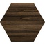 Vives Belice Hexagono Carbon Керамогранит 51,9x59,9 см, Испания, под дерево - фото 1