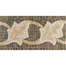 Vives Iliada Cenefa Afrodita Marron Декор 21,7x43,5 см, Испания, под мозаику - фото 1 - фото 1