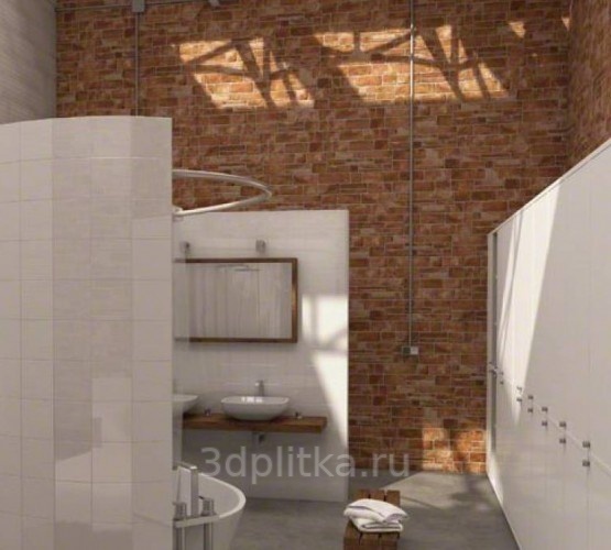 Vives Muro 19,4x59,3 см, Испания, под кирпич  - фото интерьера 1