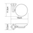 WasserKraft Aller K-1129C Хром / Белый Мыльница 11,5x15x5,3 см, Германия - фото 2 WasserKraft Aller K-1129C Хром / Белый Мыльница 11,5x15x5,3 см, Германия - фото 2