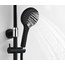 WasserKraft A17401 Верхний душ, ручной душ, смеситель, излив, черный Душевая стойка Германия - фото 6