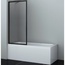 WasserKraft Abens 20W01-80MB Прозрачное / Чёрный 80х160 Шторка для ванны 80x160 см, Германия - фото 1
