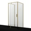 WasserKraft Aisch 55P43 Матовое золото/Прозрачный 90х90 Душевой уголок 90x90x200 см, Германия - фото 2 WasserKraft Aisch 55P43 Матовое золото/Прозрачный 90х90 Душевой уголок 90x90x200 см, Германия - фото 2