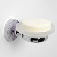 WasserKraft Aland K-8529 Хром / Матовое стекло Мыльница 13,3x10x6 см, Германия - фото 1 - фото 2