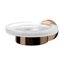 WasserKraft Asphe K-77729 Розовое золото/Матовое стекло Мыльница 12,7x11x5 см, Германия - фото 1 - фото 2