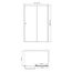 WasserKraft Dill 61S33 Прозрачное стекло/Матовый черный 90х130 Душевой уголок 90x130x200 см, Германия - фото 3
