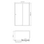 WasserKraft Dill 61S32 Прозрачное стекло/Матовый черный 80х130 Душевой уголок 80x130x200 см, Германия - фото 3