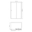 WasserKraft Dill 61S34 Прозрачное стекло/Матовый черный 100х130 Душевой уголок 100x130x200 см, Германия - фото 3