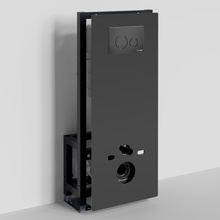 WasserKraft Glan 66 66TLT.010.ME.BL.MB02 С кнопкой смыва Черный матовый Инсталляция для унитаза 22x50x134 см, Германия - фото 1 - фото 4