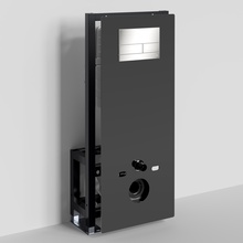 WasserKraft Glan 66 66TLT.010.ME.BL.BN04 С кнопкой смыва Никель Инсталляция для унитаза 22x50x134 см, Германия - фото 1 - фото 2