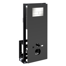 WasserKraft Glan 66 66TLT.010.ME.BL.BN04 С кнопкой смыва Никель Инсталляция для унитаза 22x50x134 см, Германия - фото 1 - фото 1