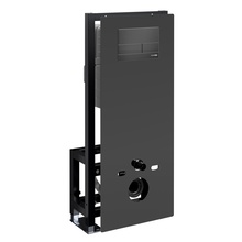 WasserKraft Glan 66 66TLT.010.ME.BL.MB04 с кнопкой смыва Черный матовый Инсталляция для унитаза 22x50x134 см, Германия - фото 1 - фото 1