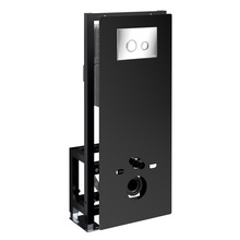 WasserKraft Glan 66 66TLT.010.ME.BL.CH01 с кнопкой смыва Хром Инсталляция для унитаза 22x50x134 см, Германия - фото 1 - фото 2