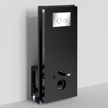 WasserKraft Glan 66 66TLT.010.ME.BL.CH01 с кнопкой смыва Хром Инсталляция для унитаза 22x50x134 см, Германия - фото 1 - фото 1