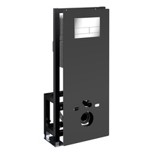 WasserKraft Glan 66 66TLT.010.ME.BL.CH04 с кнопкой смыва Хром Инсталляция для унитаза 22x50x134 см, Германия - фото 1 - фото 1