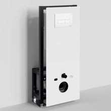 WasserKraft Glan 66 66TLT.010.ME.WH.WM03 с кнопкой смыва Белый матовый Инсталляция для унитаза 22x50x134 см, Германия - фото 1 - фото 2