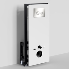 WasserKraft Glan 66 66TLT.010.ME.WH.BN01 с кнопкой смыва Никель Инсталляция для унитаза 22x50x134 см, Германия - фото 1 - фото 2