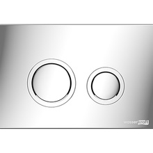 WasserKraft Glan 66 66TLT.010.ME.WH.CH01 С кнопкой смыва Хром Инсталляция для унитаза 22x50x134 см, Германия - фото 1 - фото 3
