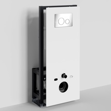 WasserKraft Glan 66 66TLT.010.ME.WH.CH02 С кнопкой смыва Хром Инсталляция для унитаза 22x50x134 см, Германия - фото 1 - фото 2