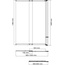 WasserKraft Main 41S02-100 RM распашная, двухстворчатая  R 100 Шторка для ванны 100x140 см, Германия - фото 2