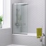 WasserKraft Main 41S02-100 LM Fixed Хром / Матовое стекло 100х140 Шторка для ванны 100x140 см, Германия - фото 2