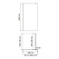WasserKraft Rur 30W44GR Прозрачное стекло/Графит 100х200 Душевая перегородка 0,8x100x200 см, Германия - фото 4