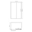 WasserKraft Tauber 64S34 Прозрачное стекло/Никель 130х100 Душевой уголок 100x130x200 см, Германия - фото 3