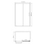 WasserKraft Tauber 64S06 Прозрачное стекло/Никель 80х120 Душевой уголок 80x120x200 см, Германия - фото 3